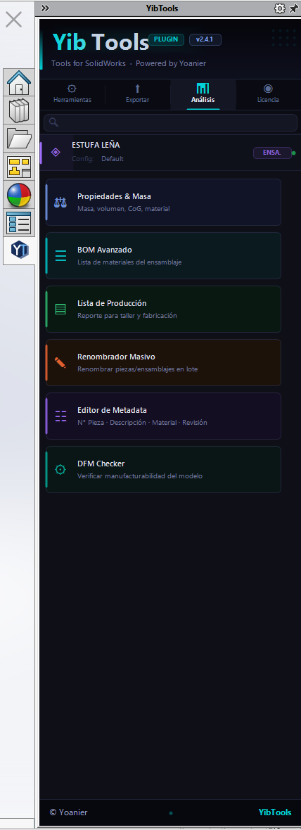Taskpane Analisis